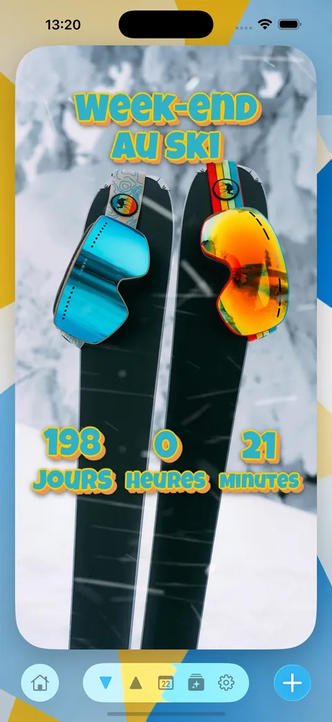 Une carte de compte à rebours dans Good Tyms