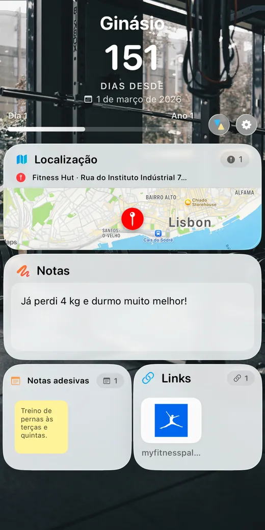 O verso do cartão de contagem crescente